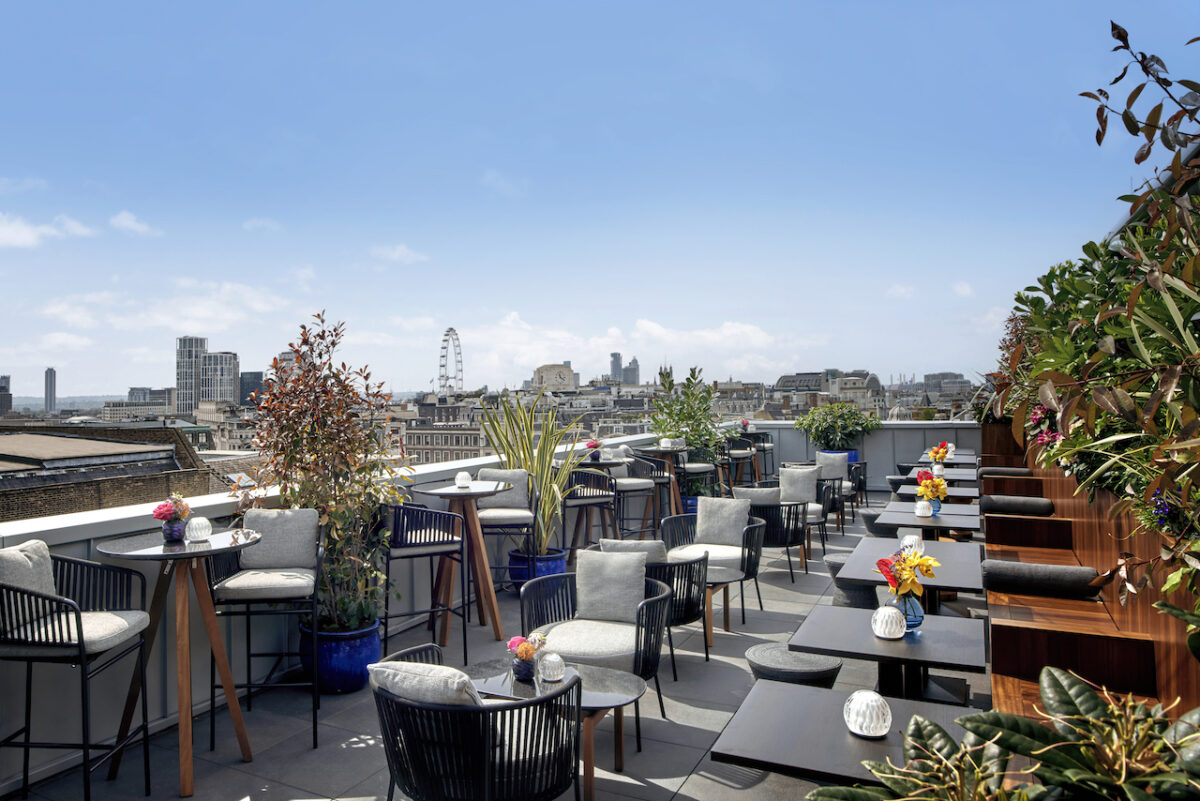 AMANO Covent Garden - the rooftop bar at Hotel AMANO (Photo Credit: John Athimaritis)