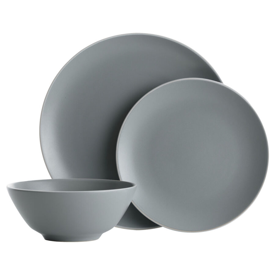 Mason Cash 12 piece dinner set in charcoal grey (£61)