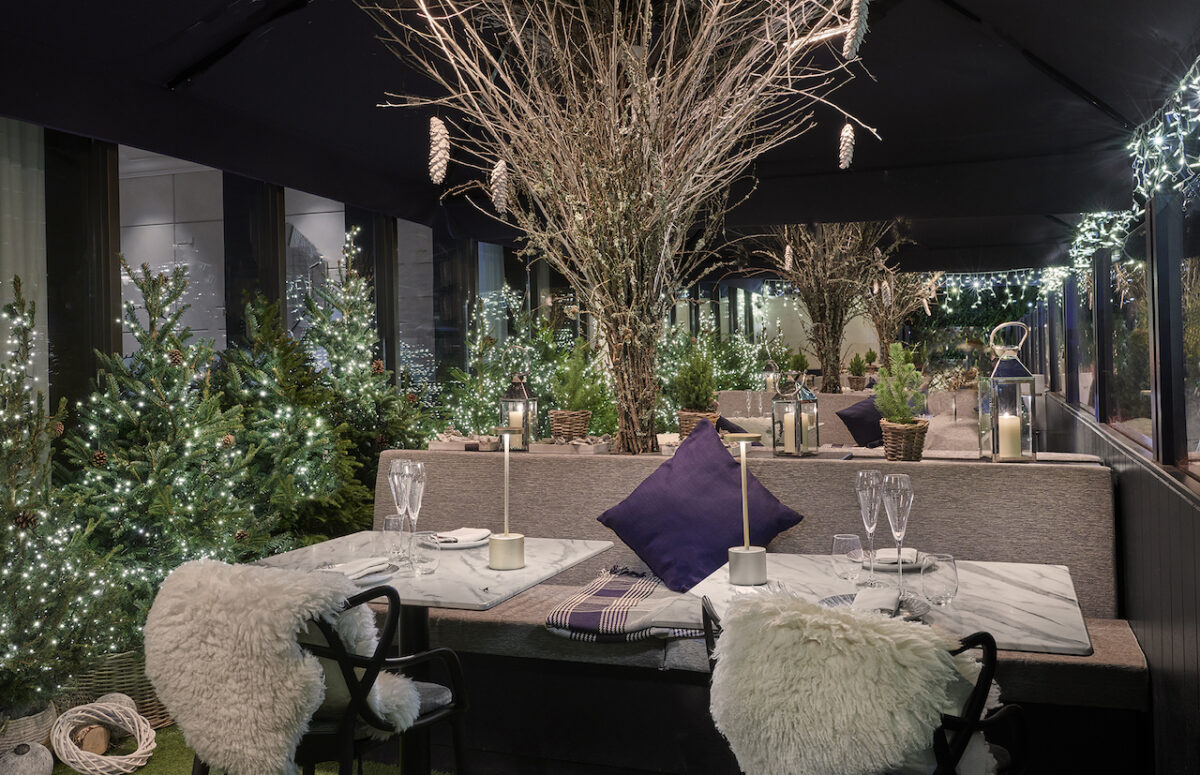 The Alpine Chalet X Moët & Chandon Pop-up at Number One Park Lane