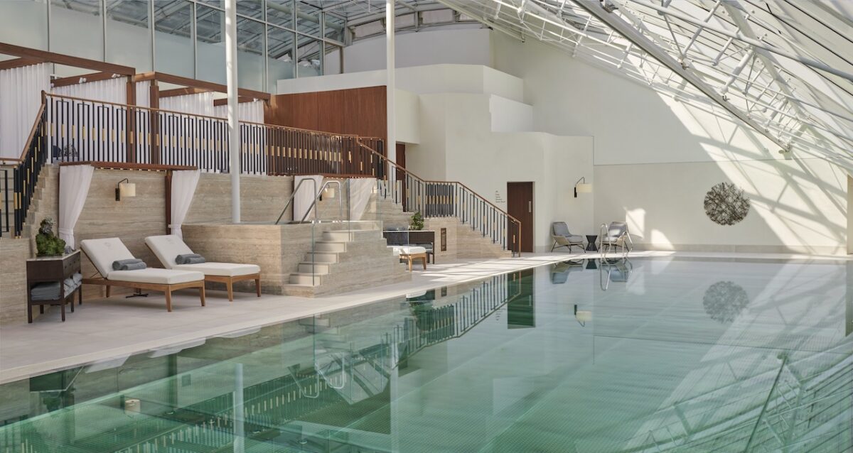 London's largest indoor swimming pool at The Peak Fitness Club & Spa