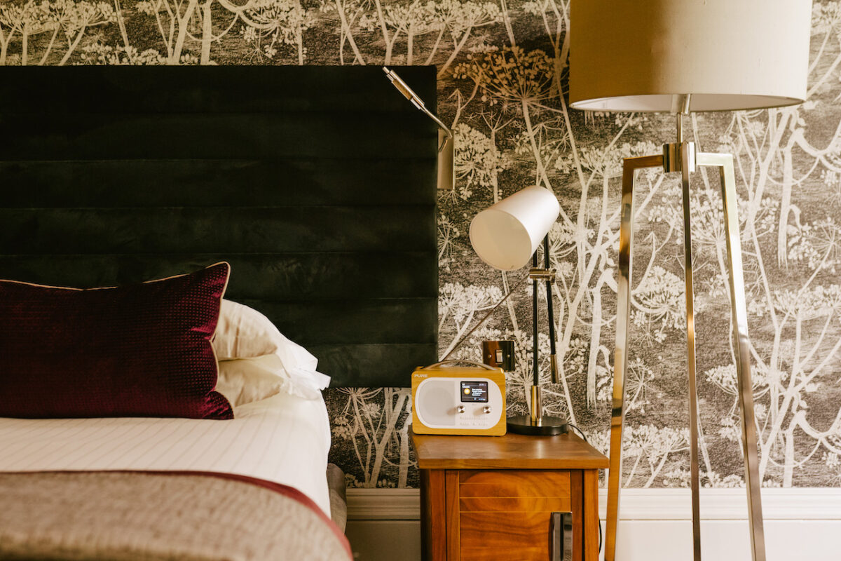 Bedroom interiors at Jesmond Dene House by Karen Walker Design are inspired by nature, which of course works well given the surroundings