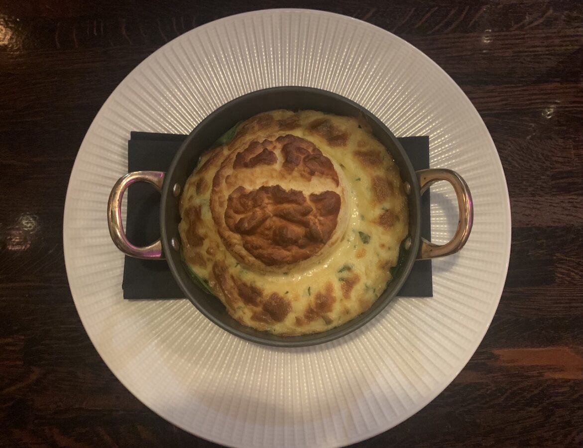 The most incredible soufflé - a must order starter at Leila Lily's