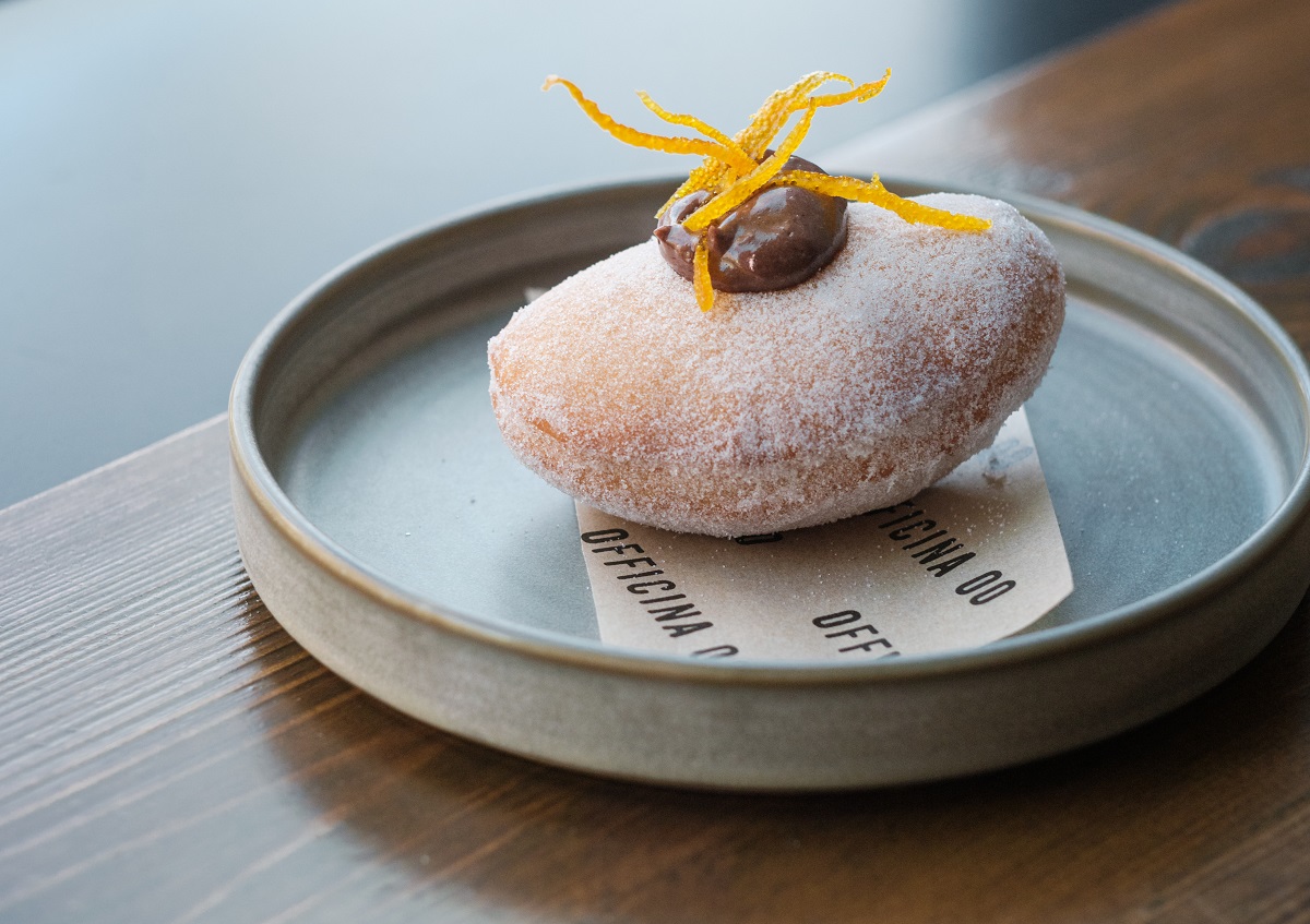 Italian doughnuts come stuffed with dark chocolate and orange at Officina 00 Fitzrovia