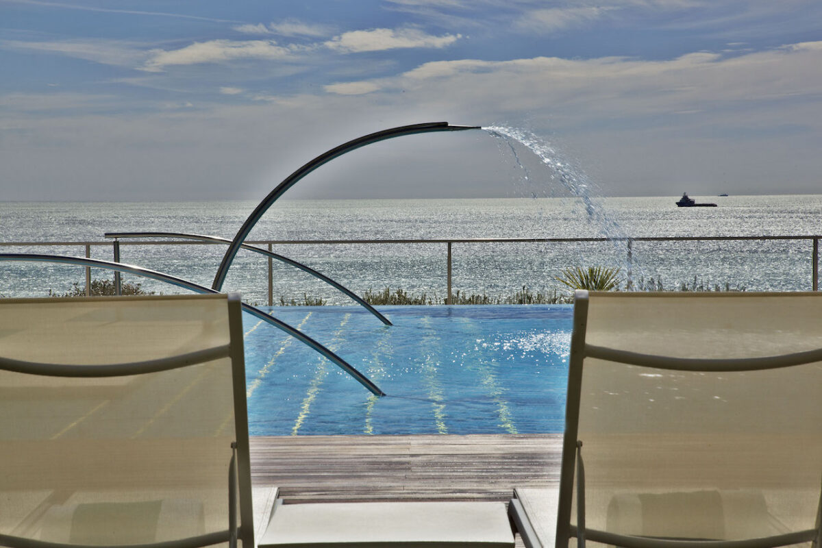 The Infinity Edge Pool at Hotel Miragem Cascais