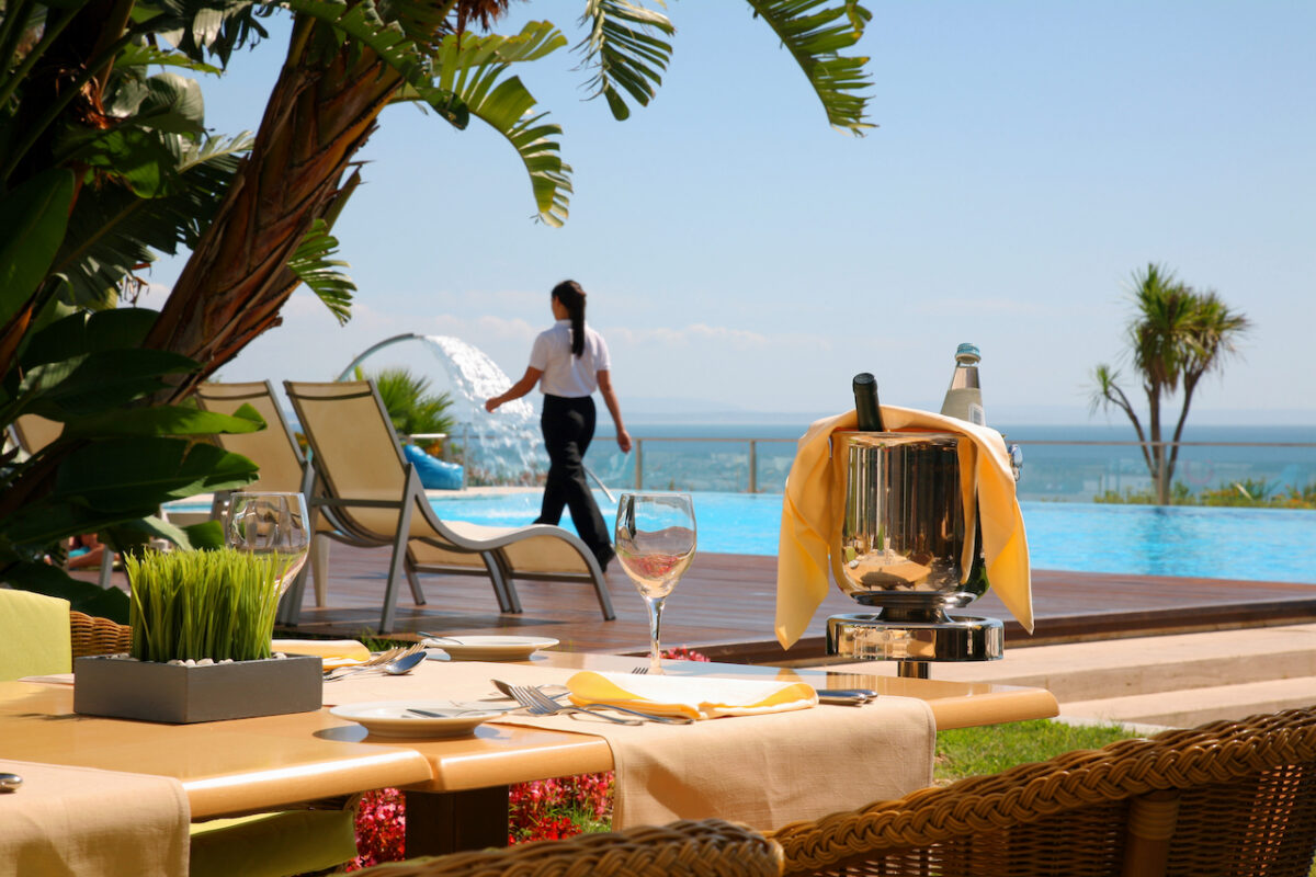 The Oasis Terrasse Restaurant - the perfect spot for breakfast in the sun