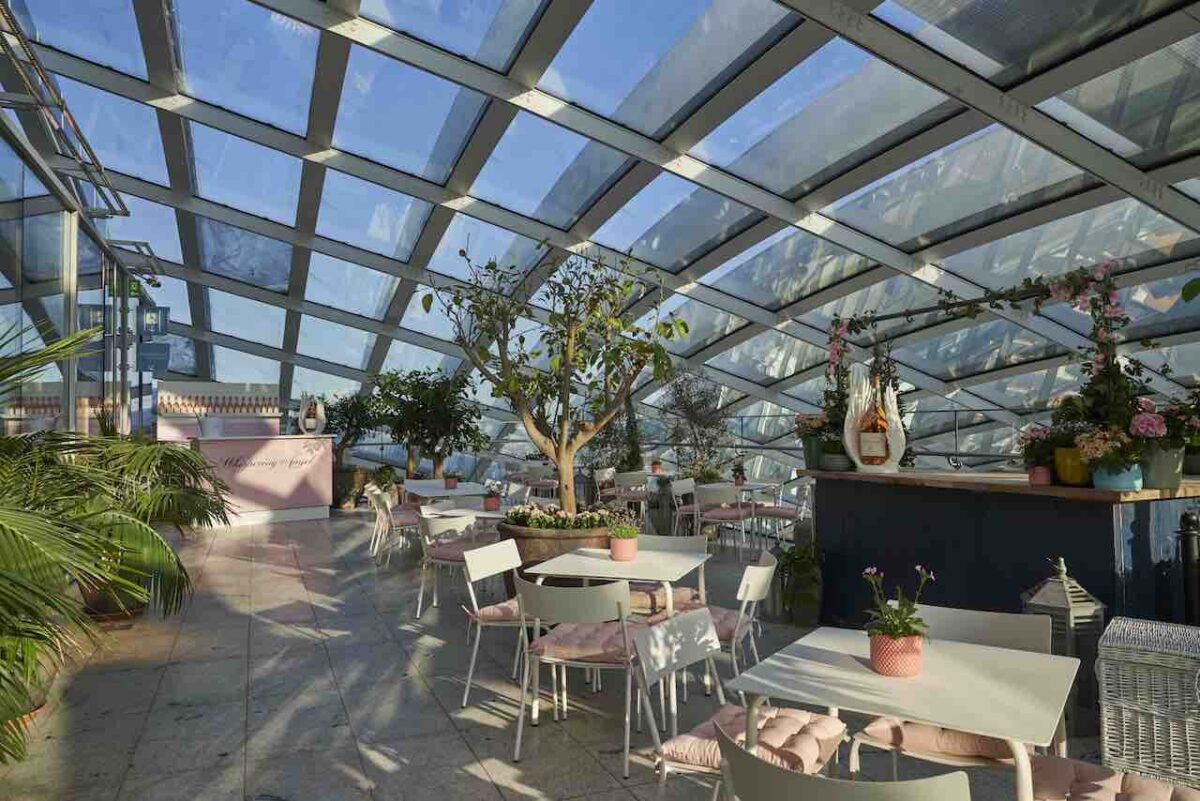 Fenchurch Restaurant's Sky Garden plays host to Whispering Angel this month with a gorgeous new menu in place