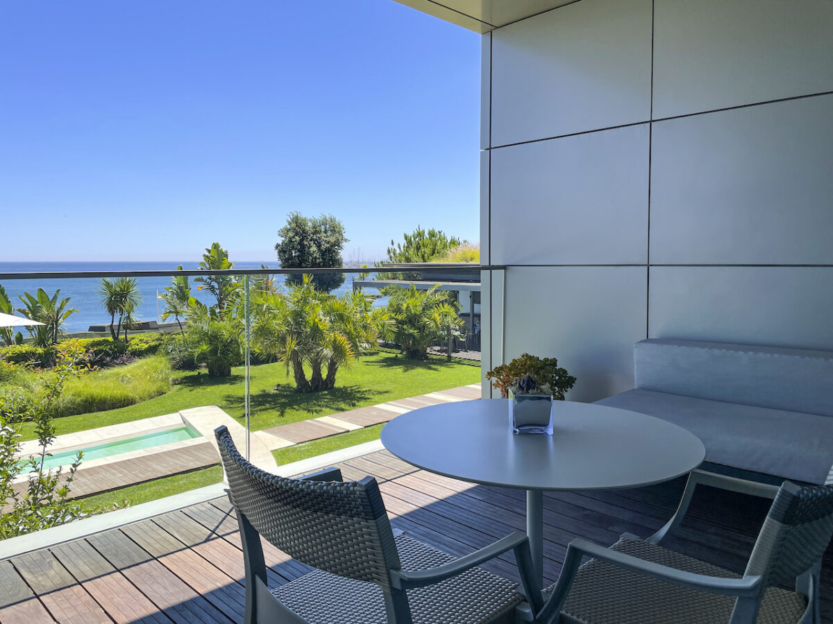 Classic ocean view balconies at Intercontinental Cascais-Estoril