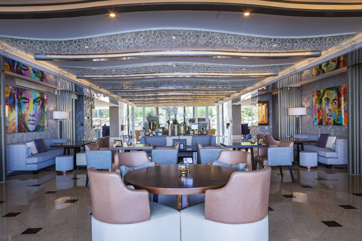 Intercontinental Cascais-Estoril - the stunning lobby area basking in natural light from the floor to ceiling windows