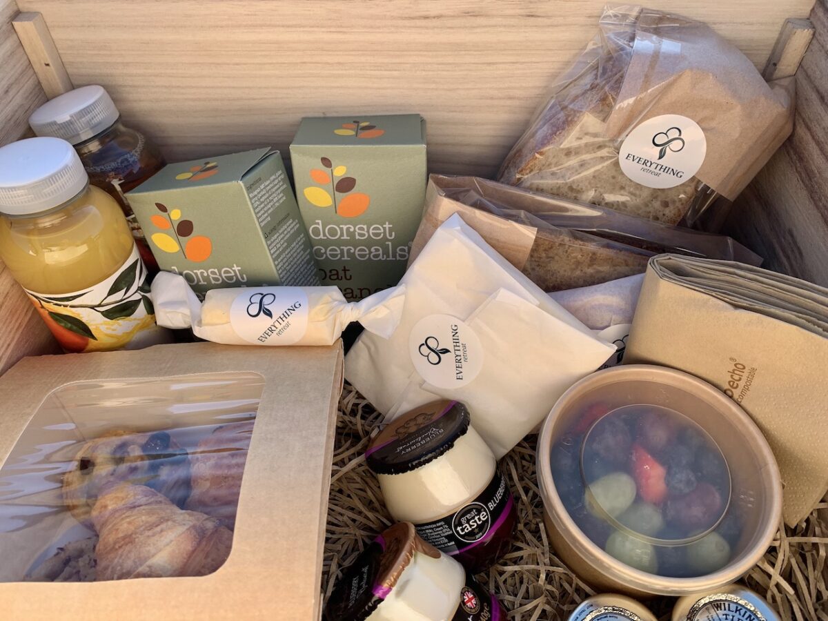 An Everything Retreat breakfast hamper is always a welcome surprise!