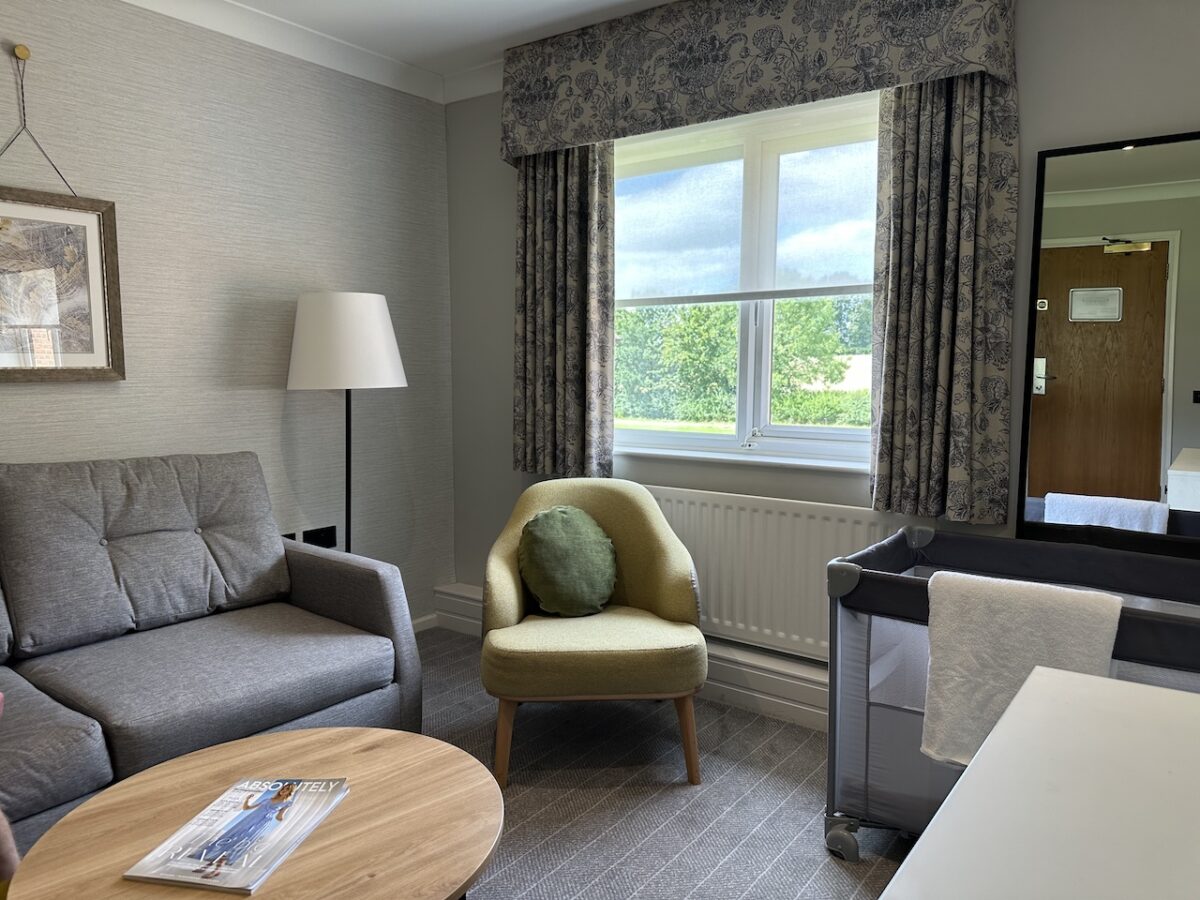 Executive suites are perfect for a family of three with the room divided into two areas