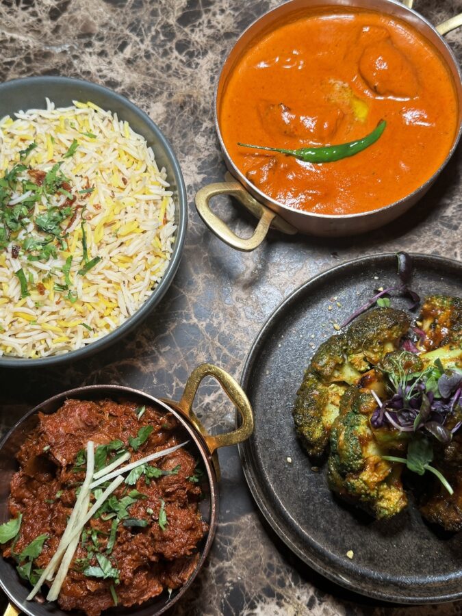 Khai Khai's Delhi Butter Chicken and signature broccoli! 