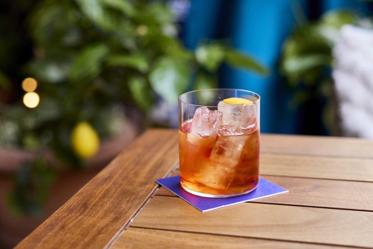 The Smoked Old Fashioned available on the Lo and No Winter Terrace, or full strength in the LAVO restaurant!