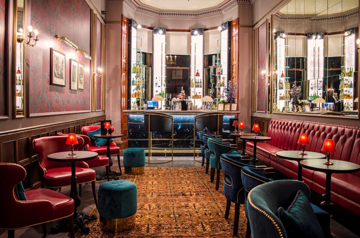 The Bonham Hotel's beautiful bar