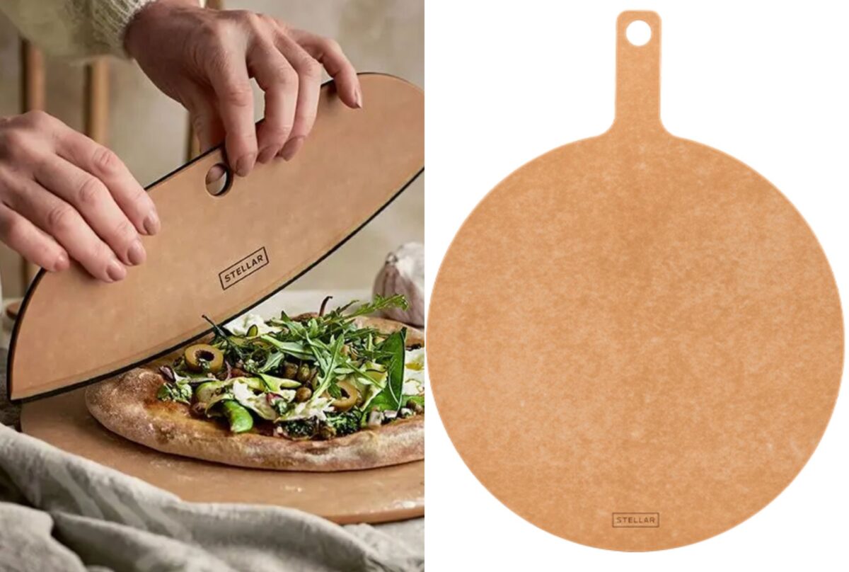 Stellar Form's reasonably priced pizza cutter and paddle board make the perfect gifts