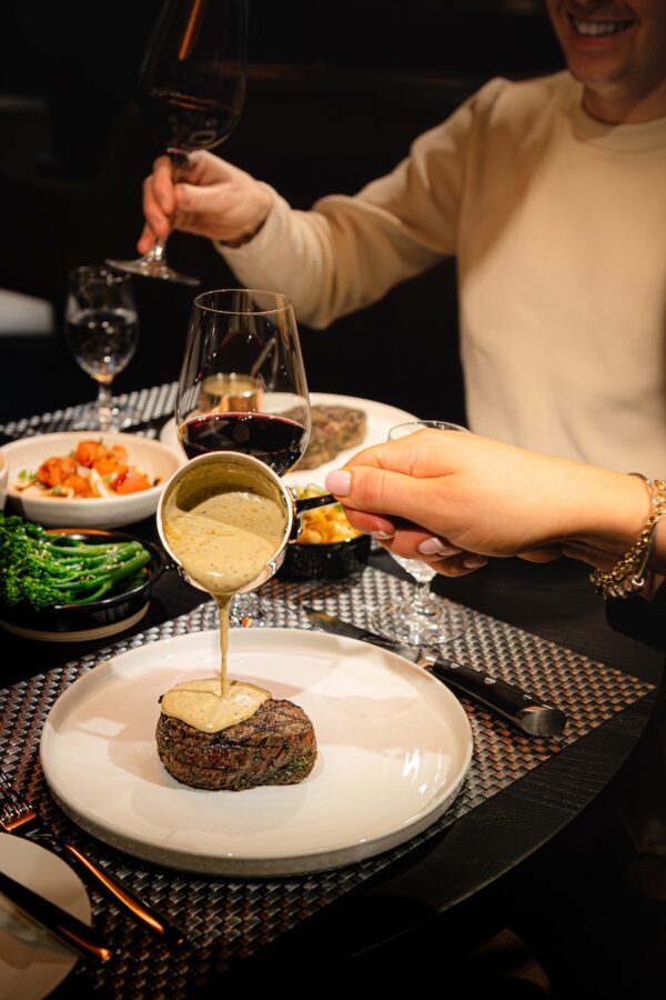 Fillet steak and irresistable sauces at The Grill