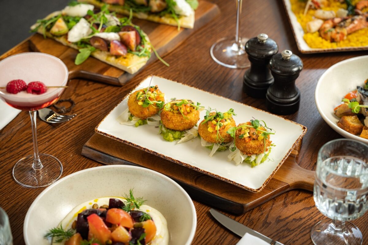 Mediterranean style sharing plates are on the menu at Lanes of London (Photo Credit: Miles Worsfold, Thirsty Media)