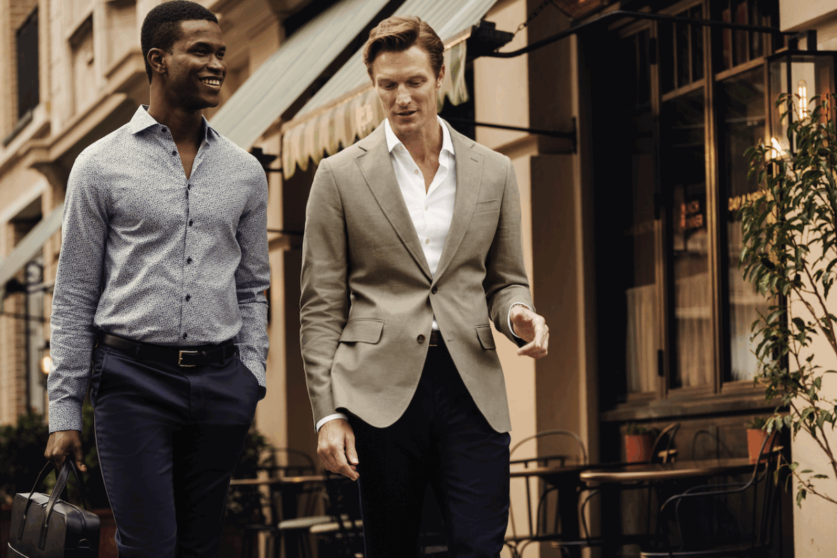 The new linen cotton jacket from Charles Tyrwhitt makes a fabulous Father's Day Gift priced at £249 in a range of colours