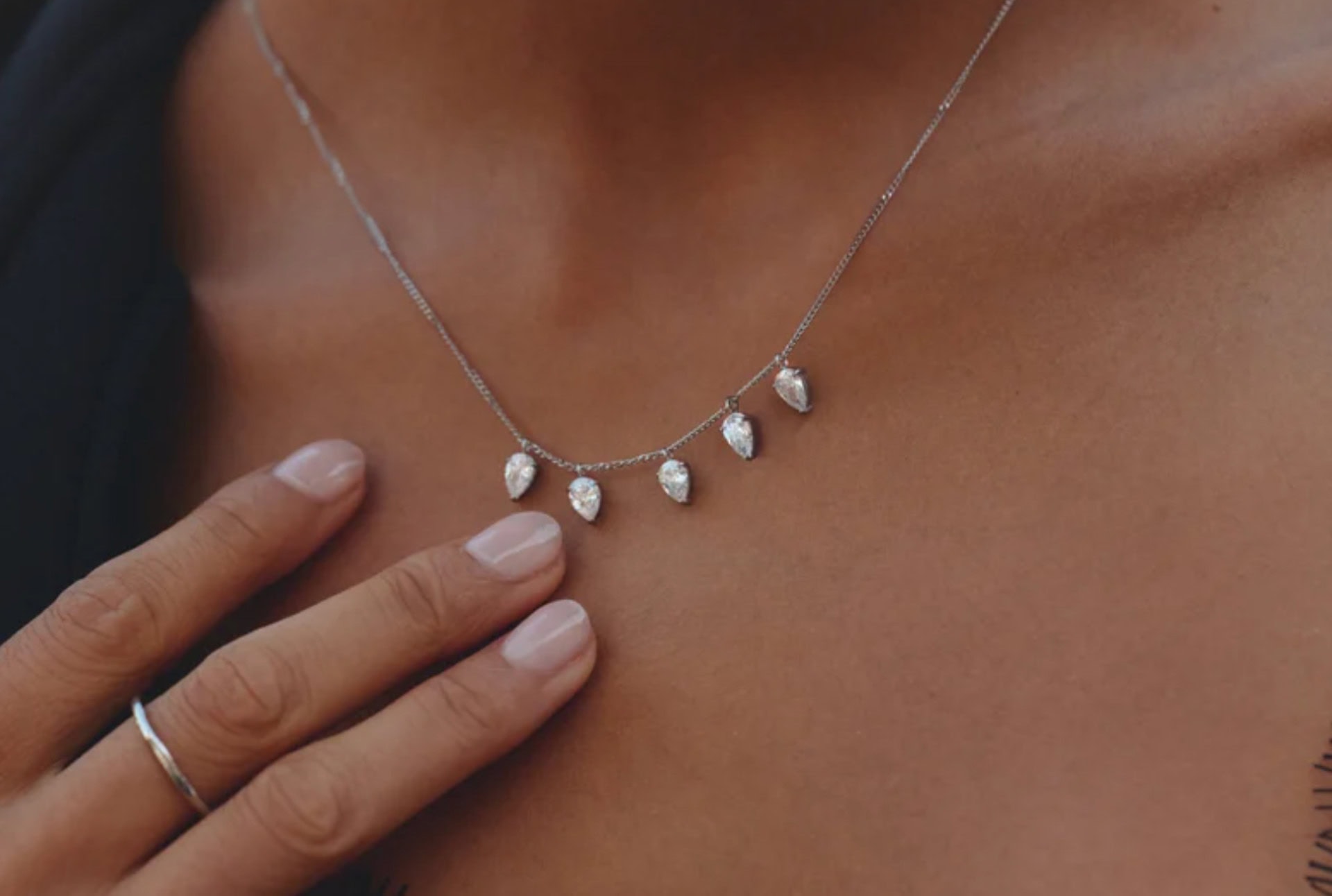 Arrow Necklace Multi Silver | £65