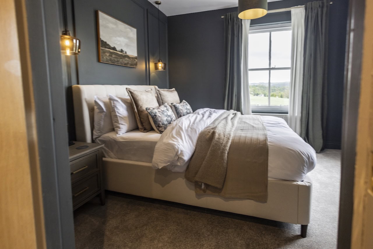 Room No 5 of 12 bedrooms which are all individually styled at Hadrian's Hotel