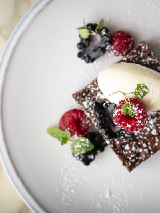 The November Luxe List: Vegan & Vegetarian Menus at 100 Wardour Street - Pecan Brownie with Coconut Cream