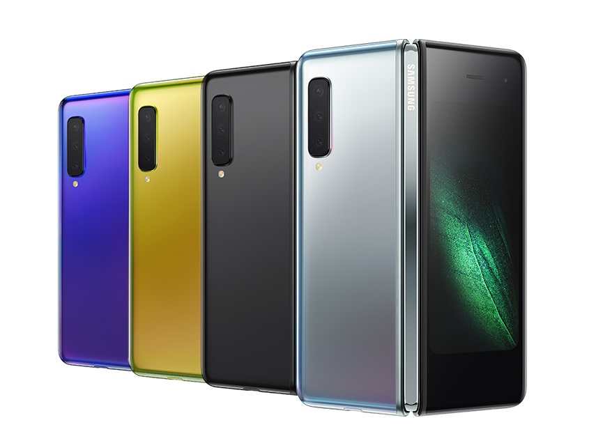 The Future of Smartphones – The Samsung Galaxy Fold available in Space Silver, Cosmos Black, Martian Green and Astro Blue