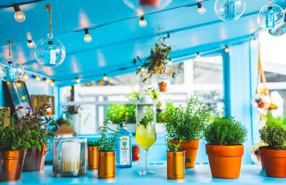 The Radio Rooftop Terraces Celebrate Spirit of Summer:  English Botanical Garden with Bombay Sapphire - Cocktail Collection
