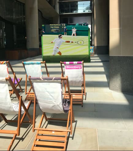 Where to Celebrate Wimbledon 2019 - Wimbledon Screenings at Bloomberg Arcade