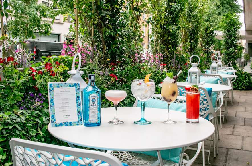 The Luxe List July 2019 Part Two - Berner’s Terrace at Sanderson London with BOMBAY SAPPHIRE Limited Edition English Estate