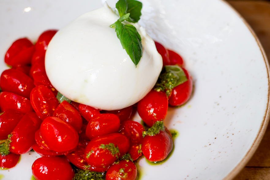 Bocconcino Restaurant - Italian Elegance in the Heart of Mayfair: Burrata with Cherry Tomatoes