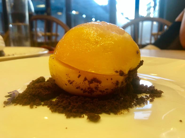 Enoteca Rabezzana, Spitalfields - Real Cooking at its Italian Best: Glazed Peach Dessert