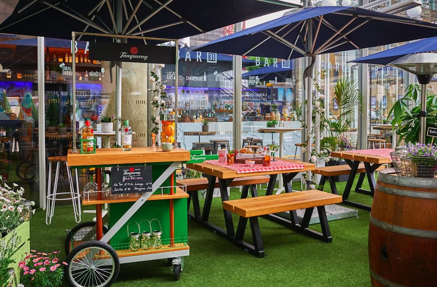 10 Outdoor Terraces in London For The Sizzling Bank Holiday Weekend: Shangri-La at The Shard - Bar 31 and Tanqueray Gin Summer Terrace