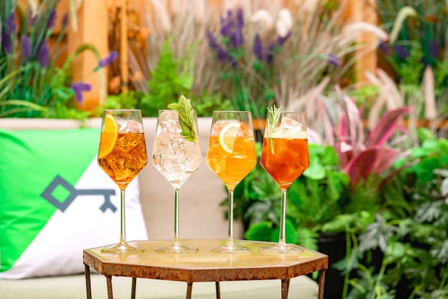 10 Outdoor Terraces in London For The Sizzling Bank Holiday Weekend: The Sekforde Spritz Garden at Heads & Tails, West Hampstead