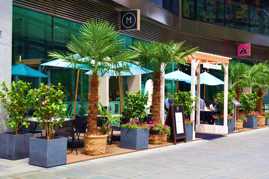 10 Outdoor Terraces in London For The Sizzling Bank Holiday Weekend: California Terrace at M Victoria