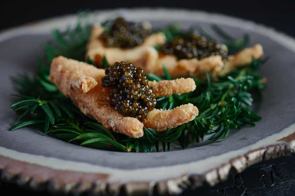 The Luxe List: 9 New Openings For November 2019 - Crispy Fried Chicken Feet at Adam Handling's New Sustainable Restaurant Ugly Butterfly, King's Road (Photo Credit: Tim Green)