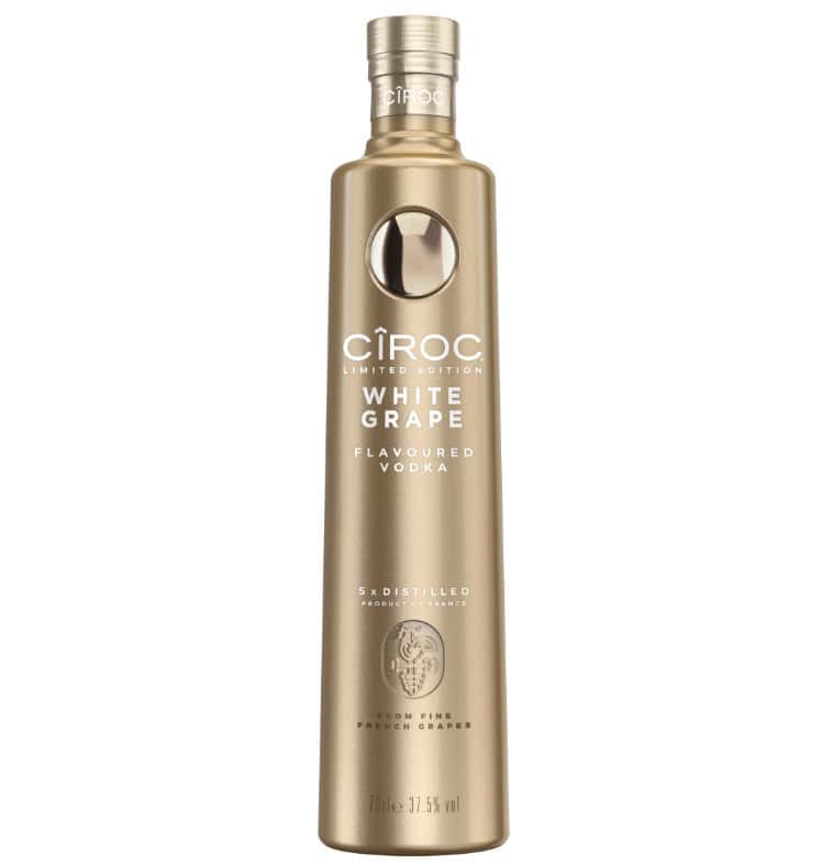There's a New CÎROC on the Block! CÎROC White Grape Vodka with a stunning gold bottle