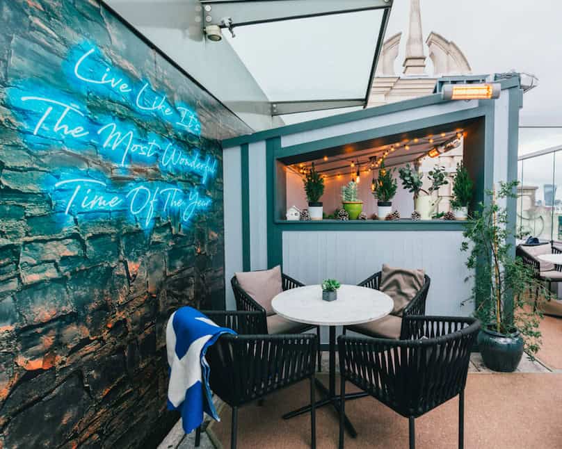 The Luxe List of Christmas Pop-Ups & Terraces 2019 - Radio Rooftop’s Alpine inspired hideaways with Grey Goose Vodka