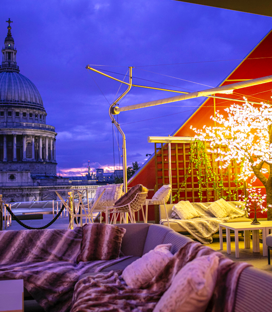 The Luxe List of Christmas Pop-Ups & Terraces 2019 - The Enchanted Woods Terrace at Madison London