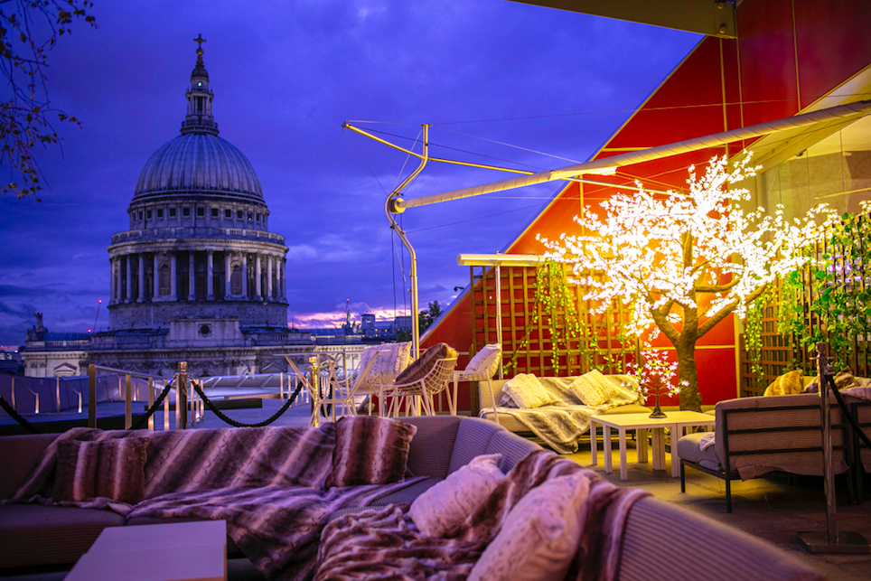 The Luxe List of Christmas Pop-Ups & Terraces 2019 - The Enchanted Woods Terrace at Madison London