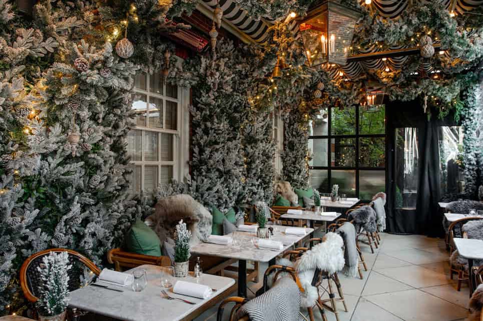 The Luxe List of Christmas Pop-Ups & Terraces 2019 - Transporting you to Gstaad with Dalloway Terrace