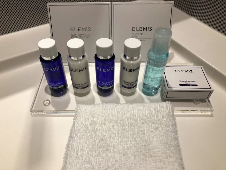 A Seriously Stylish Stay at the Award Winning RHG's Park Plaza London Waterloo: Complimentary Elemis products - you can tell when a hotel is serious about its guests!