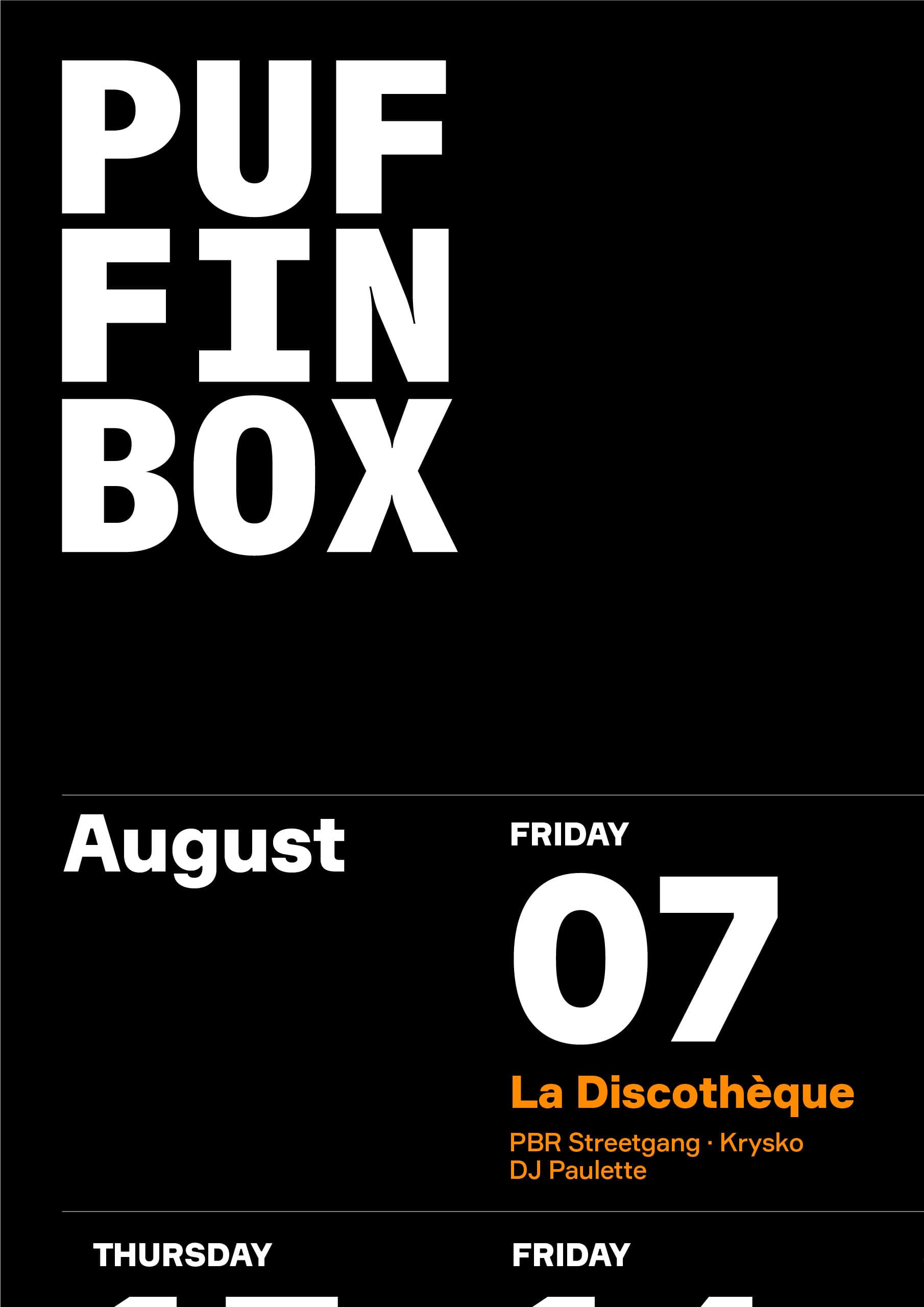 Socially Distanced Clubbing at Puffin Box, Manchester - The August Line Up