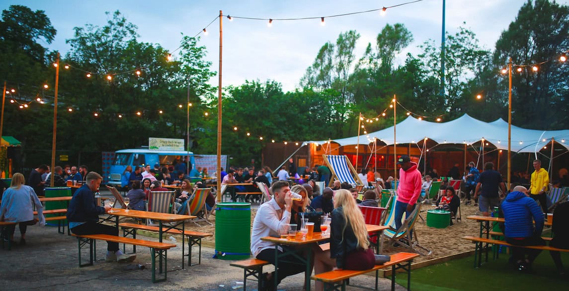 Beach Box Jesmond - tented area
