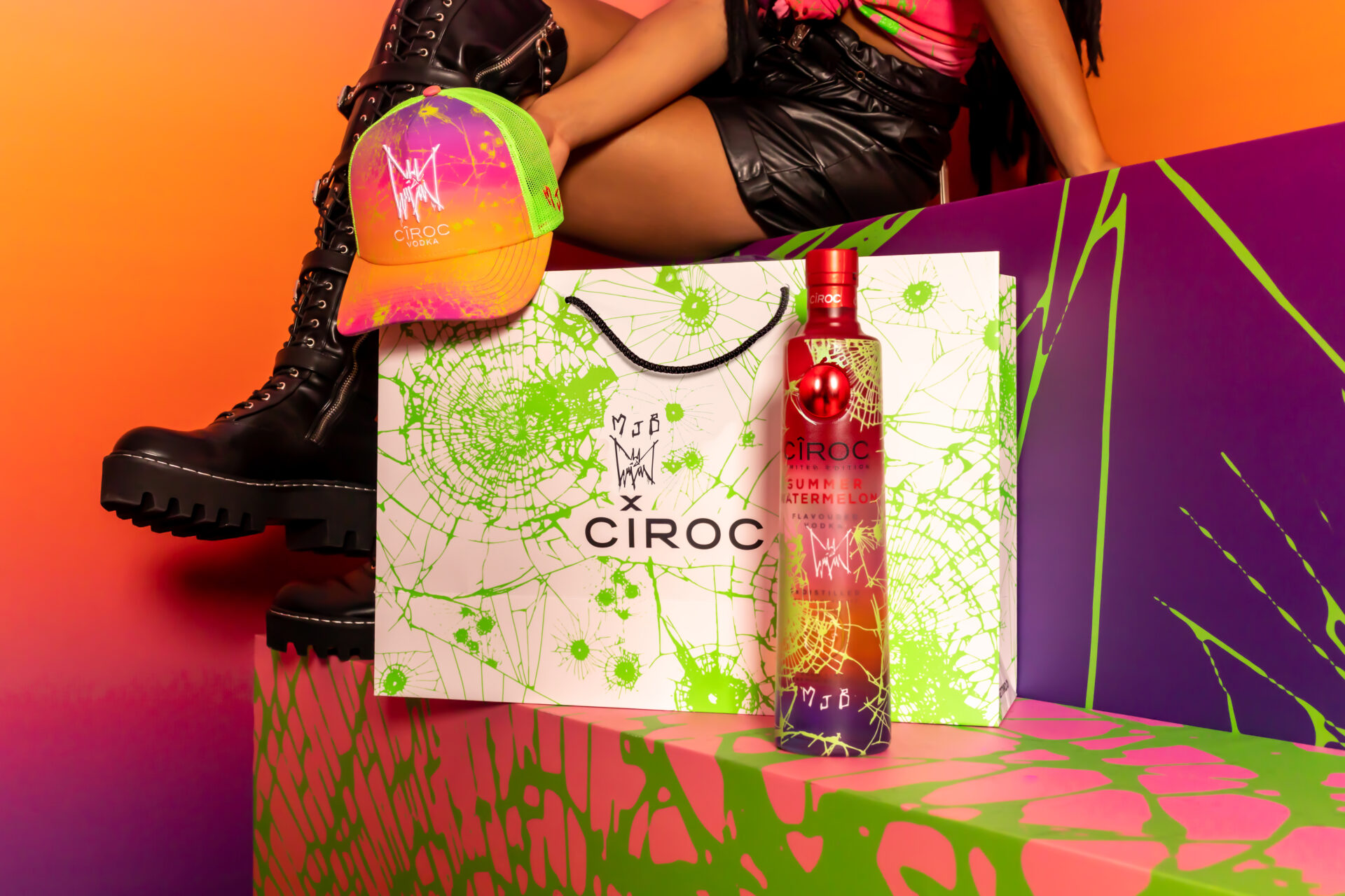 CIROC Summer Watermelon - August is Going to be Fruity! The limited edition bottle is a collaboration with creative designer Marc Jacques Burton