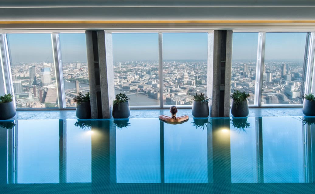 The pool at the Shangri-la - luxe list august 2020