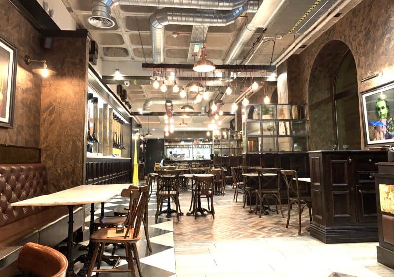 The Sicily Menu at Six By Nico Manchester - Restaurant Interior