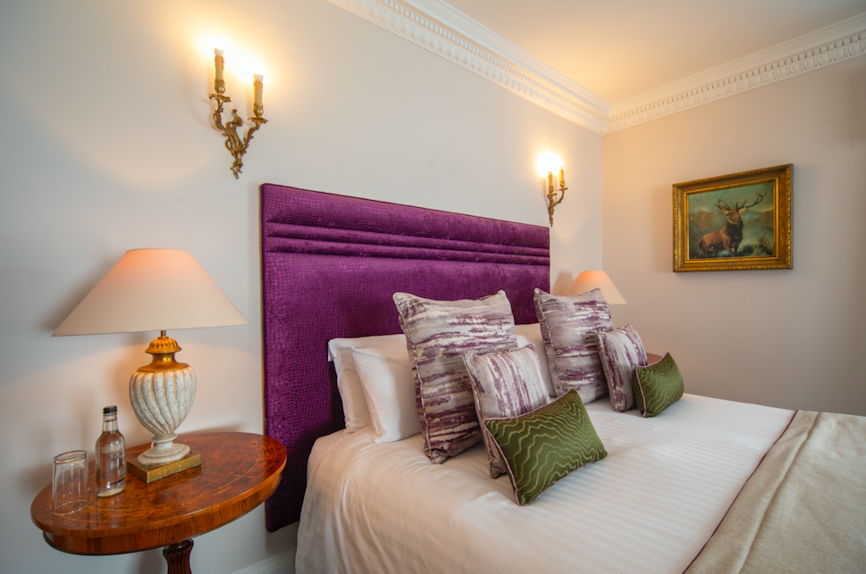 Rooms at Whittlebury Park are cosy and comfortable with super fast wifi, a free mini bar and fluffy robes among the luxuries