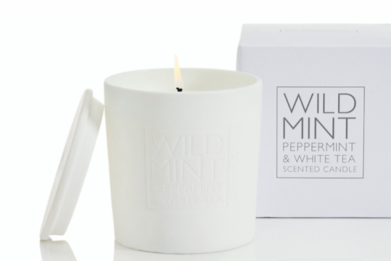 Wild Mint Candle from The White Company to combat nauseousness