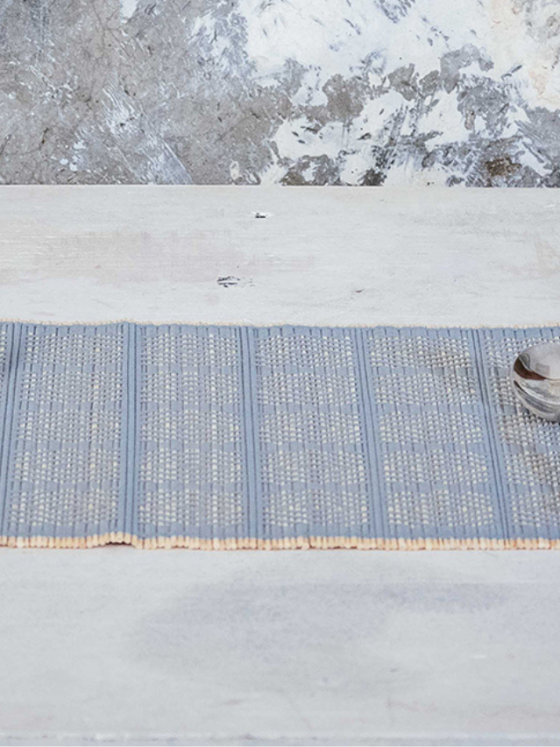 The Kalinko Kaya Placemats in Indigo will add some style to your Valentine's Day breakfast!