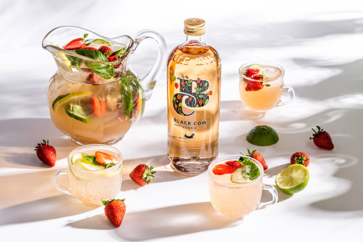 Summer is oh so sweet with Black Cow English Strawberry Vodka!