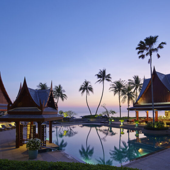 Luxury Destinations: Thailand Opens to Tourists This Summer - the pool at Chiva Som, Hua Hin, Thailand